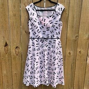 Vintage Rockabilly Cherries Dress Size 8